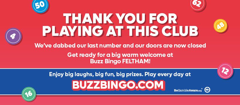 Buzz Bingo Slough Closure