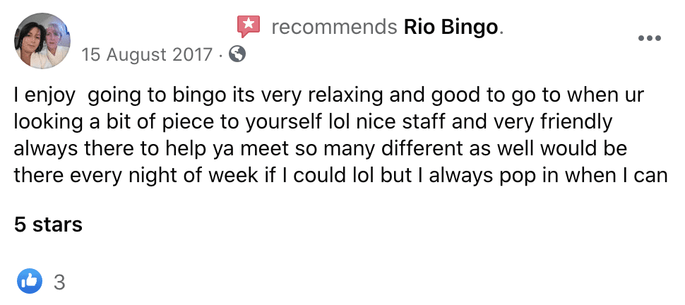 Rio Bingo Review
