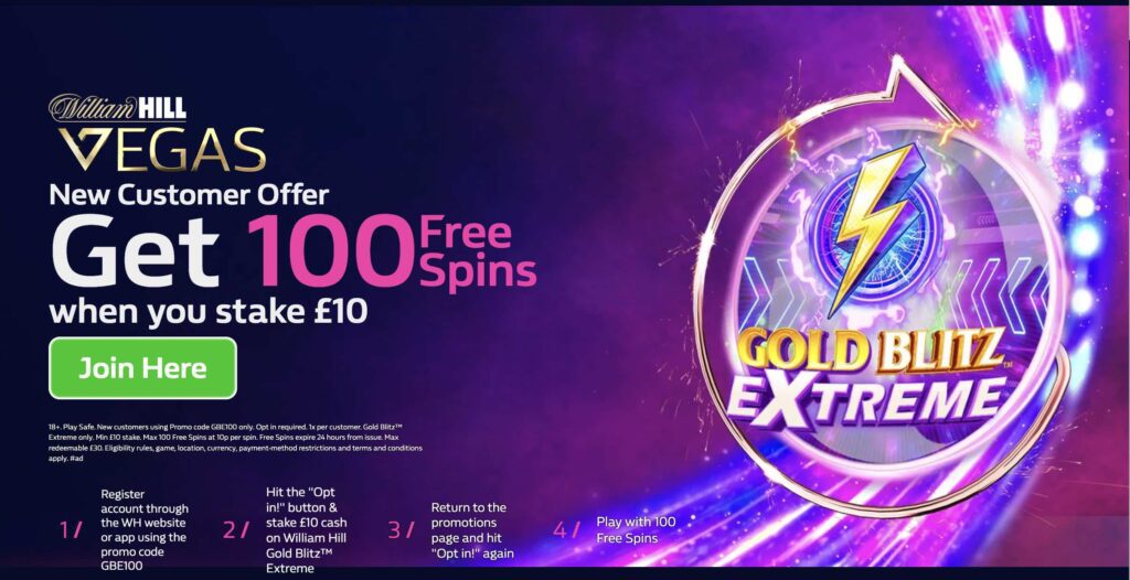William Hill Vegas Welcome Offer