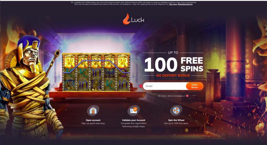 Luck Casino Welcome Offer