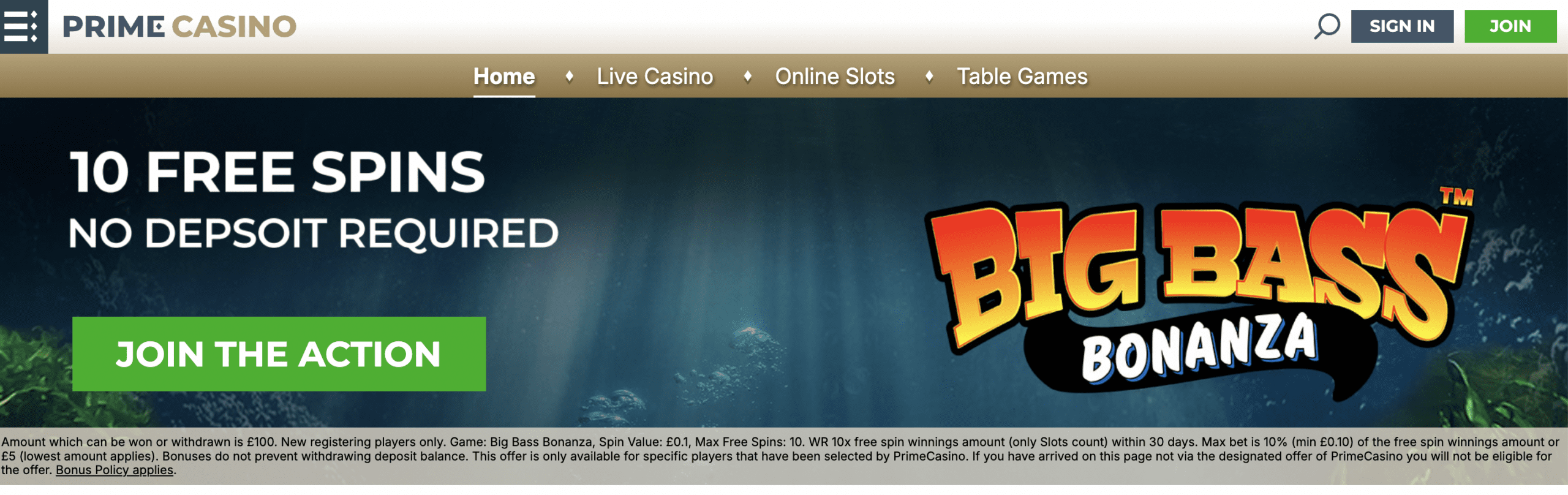 Big casino bonus